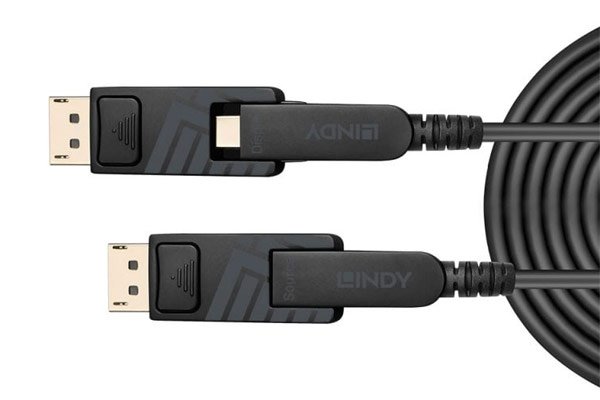 Lindy Fibre Optic Hybrid Mini DisplayPort™ 1.4 Cable – Authorised Distributor UAE Dubai Abu Dhabi | Maxtouch