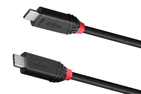 Lindy USB4 Type C to C Cable – 40Gbps, 240W PD – Authorised Distributor UAE Dubai Abu Dhabi | Maxtouch